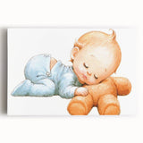 Sleeping Baby Nursery Wall Art - Kids Room Prints & Baby Decor