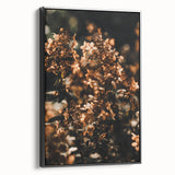 Black and white framed canvas featuring a vintage landscape painting, ideal for bedroom wall decor.