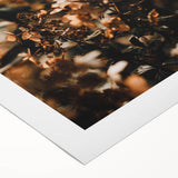 Art deco poster featuring an autumnal scene with warm orange and brown tones, printed on rolled canvas.