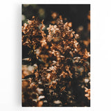 Large black and white stretched canvas featuring a minimalist fall tree design, ideal for kitchen wall art.