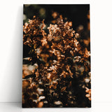 Large black and white art depicting a fall season scene on stretched canvas, ideal for kitchen or bedroom wall placement.