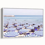 Extra large vintage poster art on canvas, featuring colorful abstract designs on a black background.