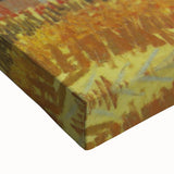 Large art depicting a black and white landscape painting on stretched canvas, ideal for bedroom wall decor.