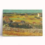 Black and white print of Van Gogh's 'Starry Night' on large stretched canvas, ideal for kitchen wall art.