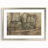 Modern Farm Landscape - Contemporary Minimalist Wall Art