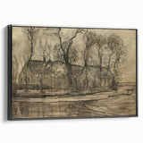 Modern Farm Landscape - Contemporary Minimalist Wall Art