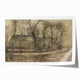 Modern Farm Landscape - Contemporary Minimalist Wall Art