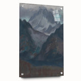 Modern Wall Art - Abstract Mountain Landscape in Contemporary Style