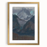 Modern Wall Art - Abstract Mountain Landscape in Contemporary Style