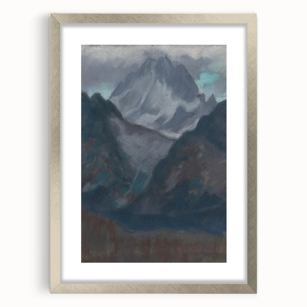 Modern Wall Art - Abstract Mountain Landscape in Contemporary Style