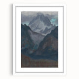 Modern Wall Art - Abstract Mountain Landscape in Contemporary Style