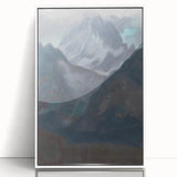 Modern Wall Art - Abstract Mountain Landscape in Contemporary Style