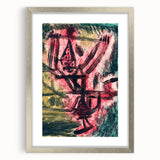 Modern Wall Art - Abstract Fire Clown in Vibrant Contemporary Style