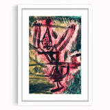 Modern Wall Art - Abstract Fire Clown in Vibrant Contemporary Style