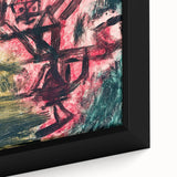 Modern Wall Art - Abstract Fire Clown in Vibrant Contemporary Style