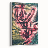 Modern Wall Art - Abstract Fire Clown in Vibrant Contemporary Style