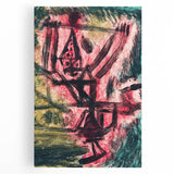 Modern Wall Art - Abstract Fire Clown in Vibrant Contemporary Style