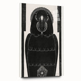 Modern Wall Art - Black and White Abstract Ara Design in Minimalist Style