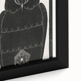 Modern Wall Art - Black and White Abstract Ara Design in Minimalist Style