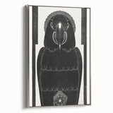 Modern Wall Art - Black and White Abstract Ara Design in Minimalist Style