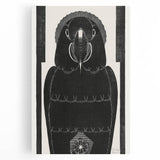 Modern Wall Art - Black and White Abstract Ara Design in Minimalist Style