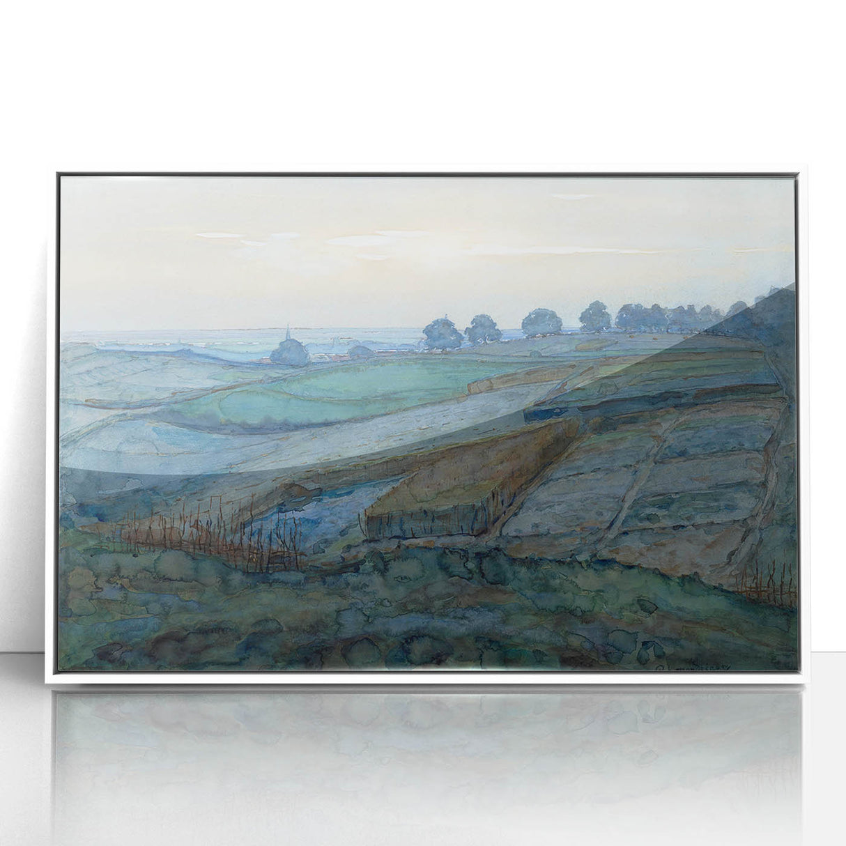 Modern Landscape Art - Abstract Scenic Wall Decor for Homes