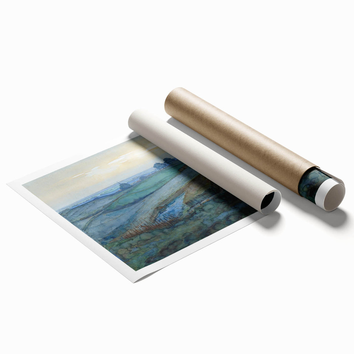 Modern Landscape Art - Abstract Scenic Wall Decor for Homes