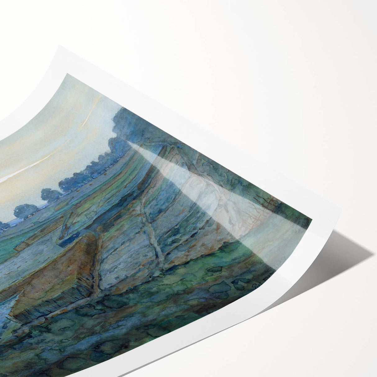 Modern Landscape Art - Abstract Scenic Wall Decor for Homes