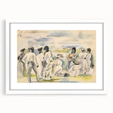 Modern Figurative Art - Abstract Group Scene Wall Decor