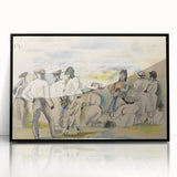 Modern Figurative Art - Abstract Group Scene Wall Decor