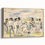 Modern Figurative Art - Abstract Group Scene Wall Decor