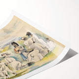 Modern Figurative Art - Abstract Group Scene Wall Decor