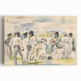 Modern Figurative Art - Abstract Group Scene Wall Decor