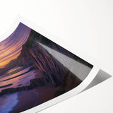 Rolling landscape print showcasing cliffs and dramatic scenery in vibrant colors, expertly designed for wall decor, highlighting natural beauty and artistic flair.