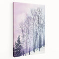 Winter Forest Office Wall Art – Elegant Snowy Landscape Décor