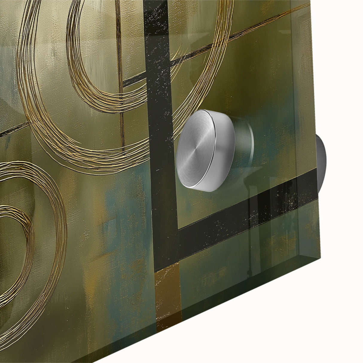 Close-up of an abstract geometric acrylic glass design showcasing vibrant colors and sharp angles, perfect for modern decor and artistic expression.