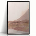 Framed abstract landscape wall art in black acrylic, showcasing vibrant colors and fluid designs, perfect for modern home decor and artistic expression.