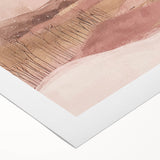 Abstract landscape wall art on rolled canvas, showcasing vibrant colors and fluid shapes, perfect for modern home decor. Ideal for art enthusiasts seeking unique wall decor.