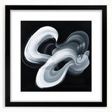 Minimalist Abstract Wall Art – Monochrome Motion Swirl
