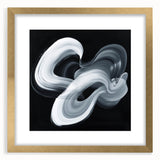 Minimalist Abstract Wall Art – Monochrome Motion Swirl