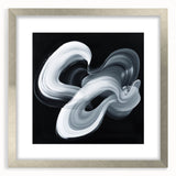 Minimalist Abstract Wall Art – Monochrome Motion Swirl