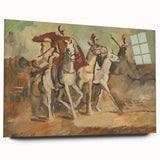 Expressionist Horse Riders Painting | Modern Abstract Expressionism