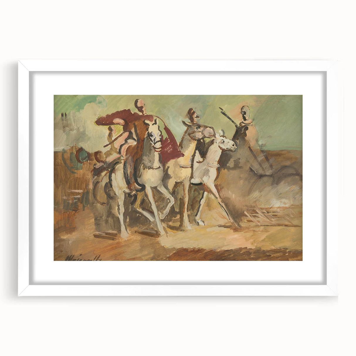 Expressionist Horse Riders Painting | Modern Abstract Expressionism