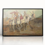 Expressionist Horse Riders Painting | Modern Abstract Expressionism