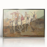 Expressionist Horse Riders Painting | Modern Abstract Expressionism