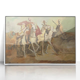 Expressionist Horse Riders Painting | Modern Abstract Expressionism