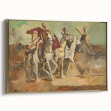 Expressionist Horse Riders Painting | Modern Abstract Expressionism