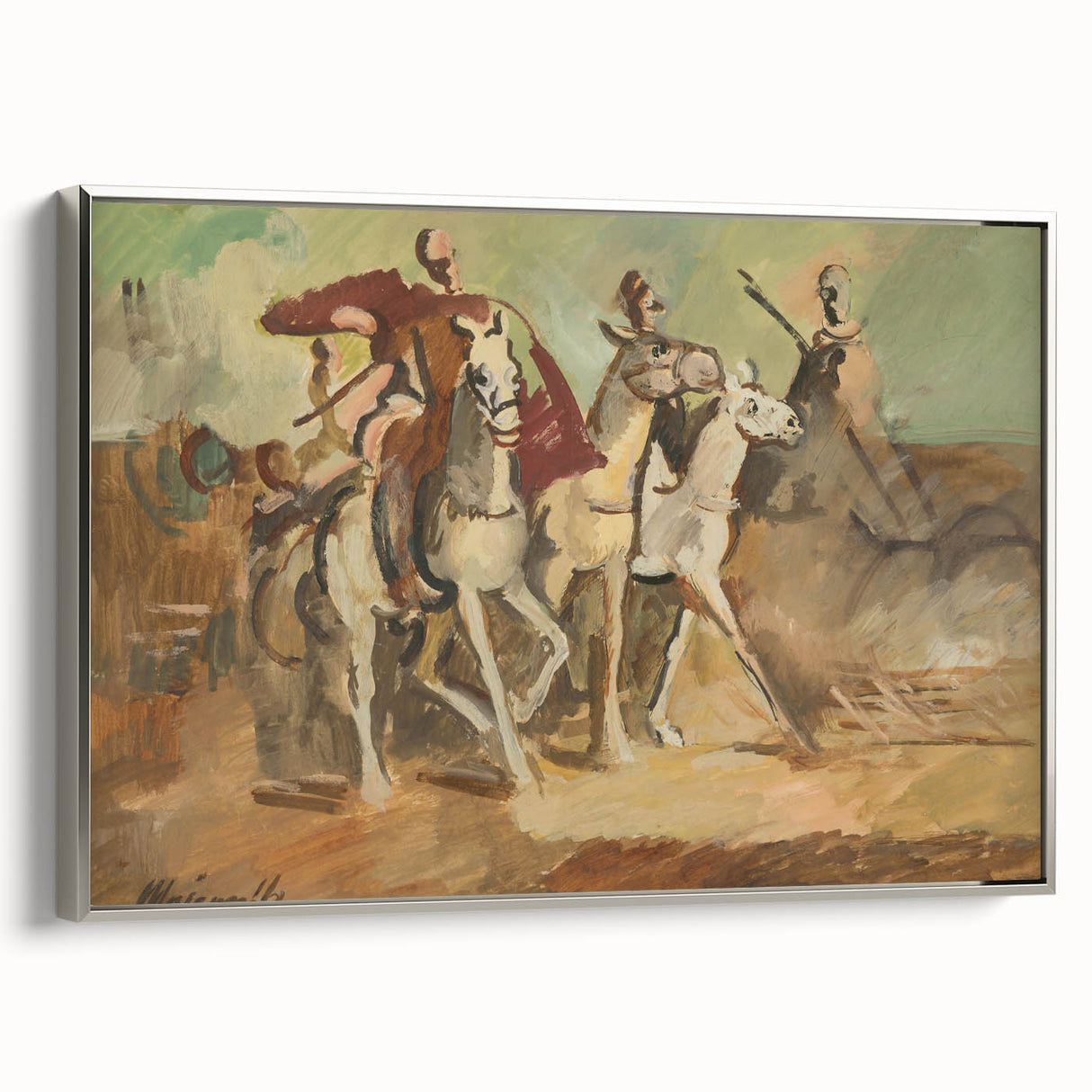 Expressionist Horse Riders Painting | Modern Abstract Expressionism