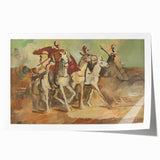 Expressionist Horse Riders Painting | Modern Abstract Expressionism