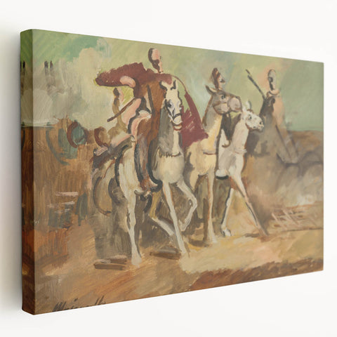 Expressionist Horse Riders Painting | Modern Abstract Expressionism